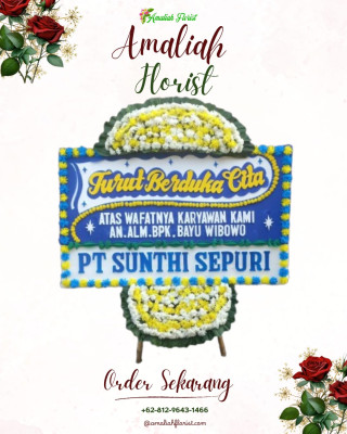 Papan Bunga Duka di Kebun Handil
