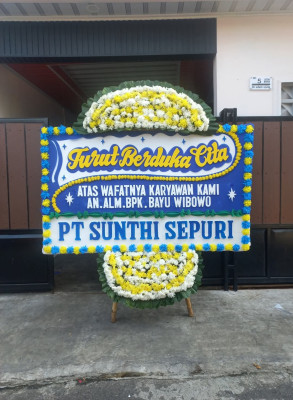 Papan Bunga Duka di Kebun Handil